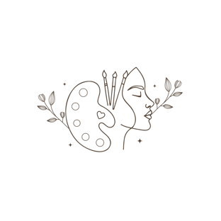 atelier cromatico logo design marrone