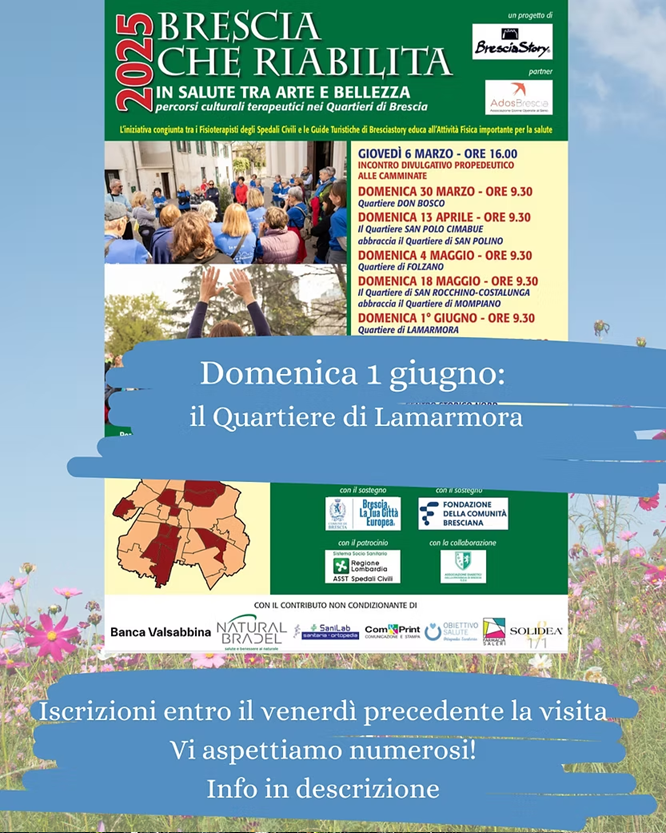 SCOPRI IL PROSSIMO APPUNTAMENTO CON BRESCIA CHE RIABILITA