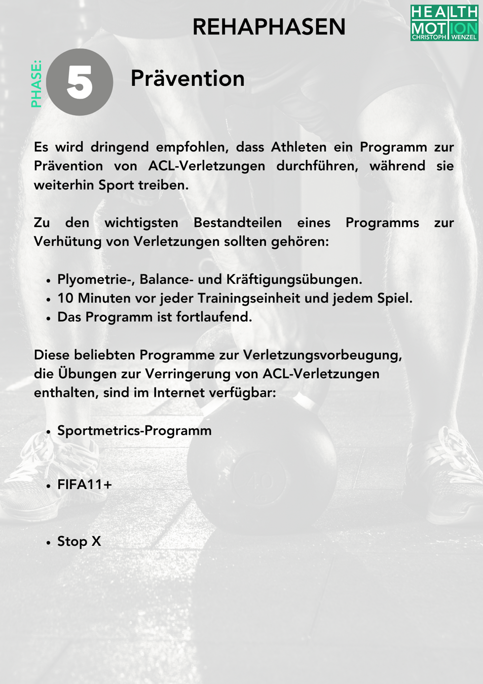 PHASE 5 NACH KREUZBAND