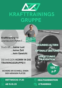 TRAININGSGRUPPE VON HEALTH AND MOTION CHRISTOPH WENZEL