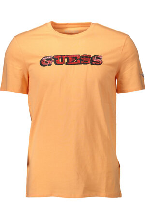 guess-jeans-t-shirt-uomo-arancione