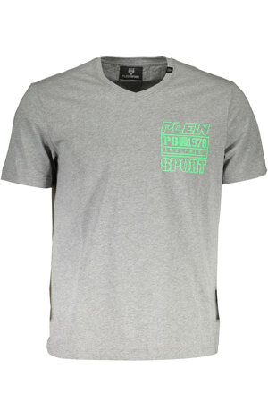 plein-sport-t-shirt-uomo-grigio