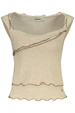 desigual-canotta-donna-beige