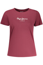pepe-jeans-t-shirt-donna-rosso