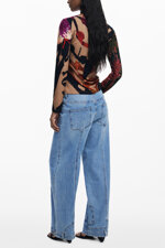 desigual-t-shirt-donna-marrone