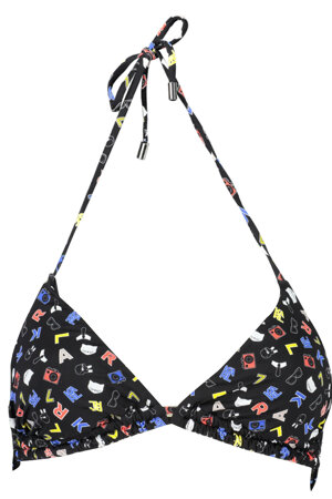 karl-lagerfeld-beachwear-mare-donna-nero