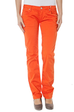zuelements-pantaloni-donna-arancione