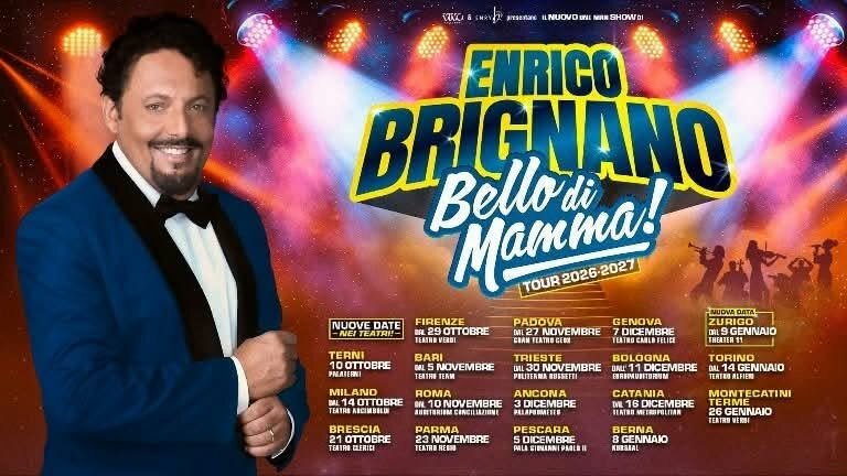 Enrico Brignano: dal 10 ottobre 