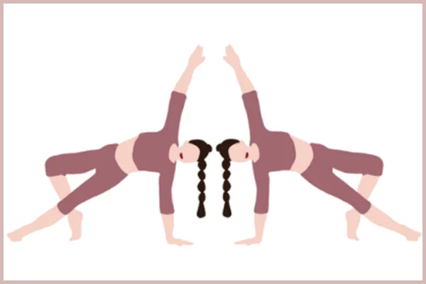 Set di illustrazioni per una palestra di sport aerei e yoga Set di illustrazioni per una palestra di sport aerei e yoga