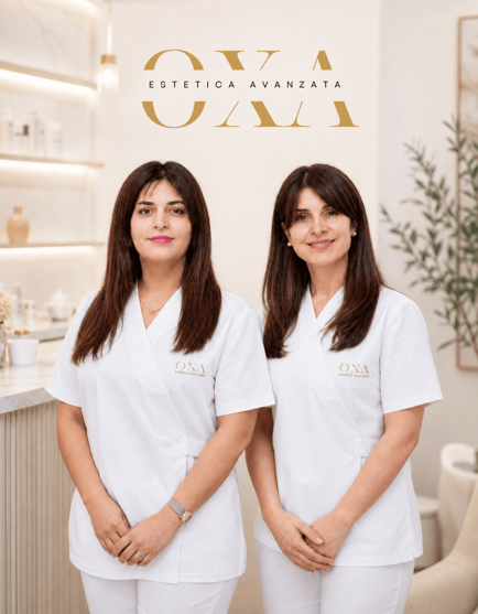 Estetiste Elena e Eriola Hoxha nel centro estetico Estetica Oxa
