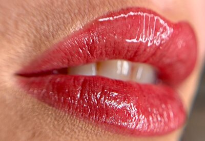 labbra dopo il trucco permanente