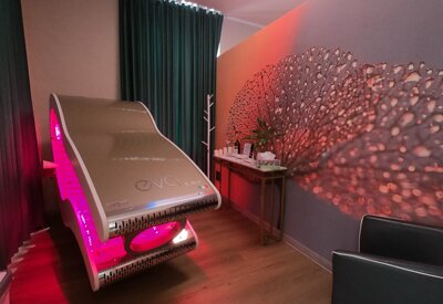 Lampada per l'abbronzatura nel centro Solarium