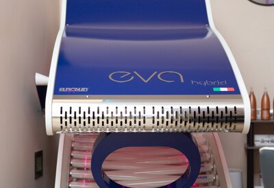 lampada abbronzante Eva nel reparto Solarium