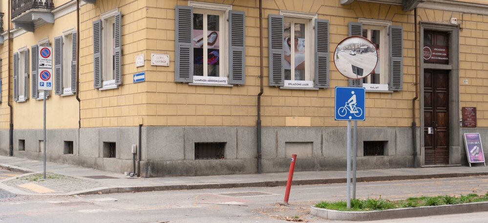 Corso Garibaldi 4 bis a Cuneo con vista sul centro dell'estetista Estetica Oxa