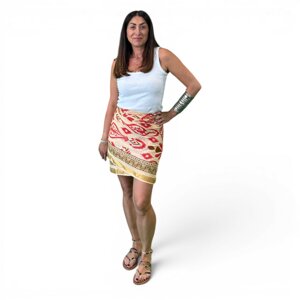 pareo-corto-ikat-corallo