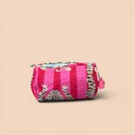 pochette-piccola-trapuntata-tigre-rosa-intenso