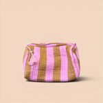 pochette-piccola-trapuntata-righe-rosa-e-caramello