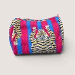 pochette-in-cotone-trapuntato-tiger-fucsia-e-blu
