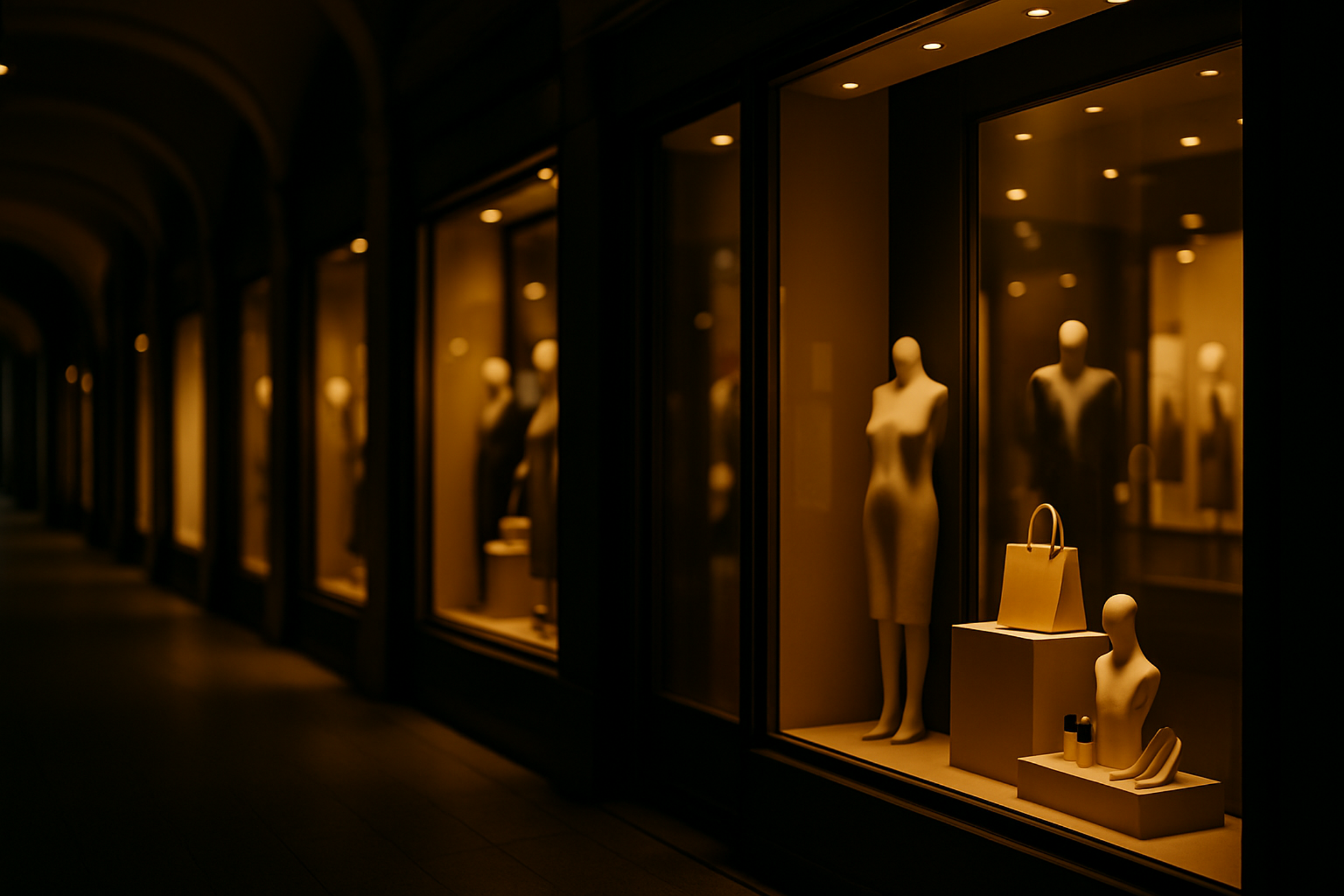 Allestimento vetrine negozi Roma