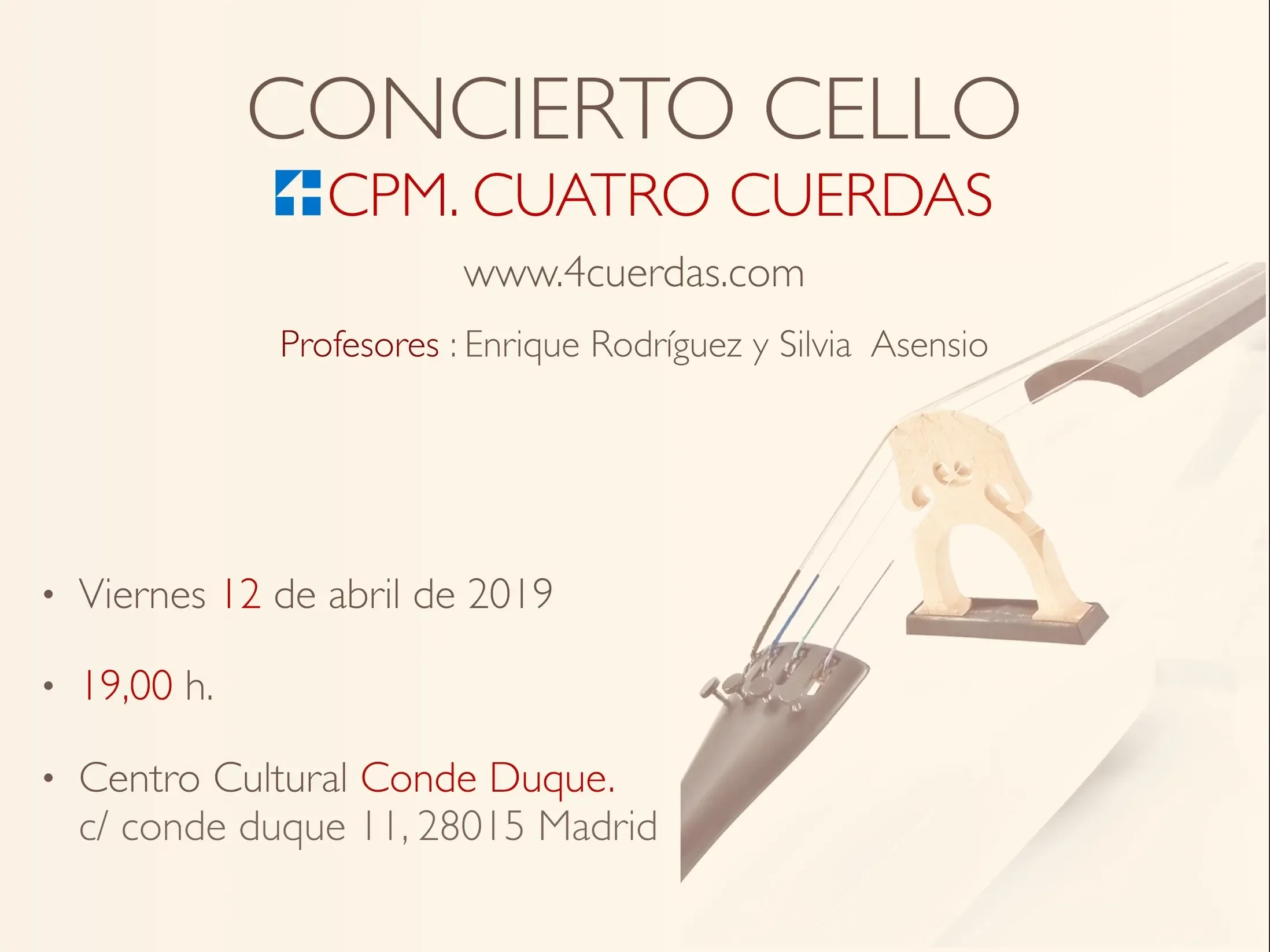 CONCIERTO CELLO CONCIERTO CELLO
