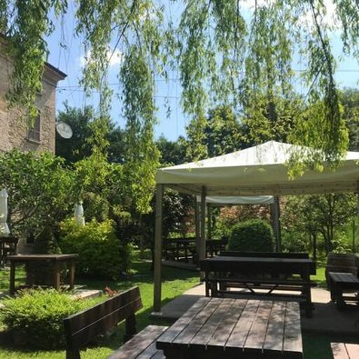 il giardino estivo della Locanda dei 2