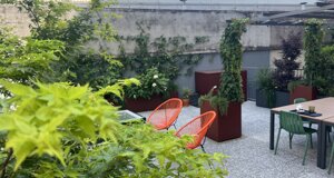 Angolo di paradiso a Milano in terrazzo residenziale con verde su misura | Marotta Fine Gardening
