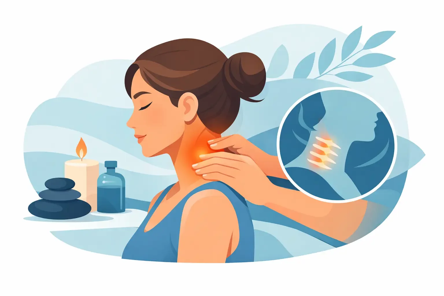 Massage gegen Nackensteife, die wirklich hilft