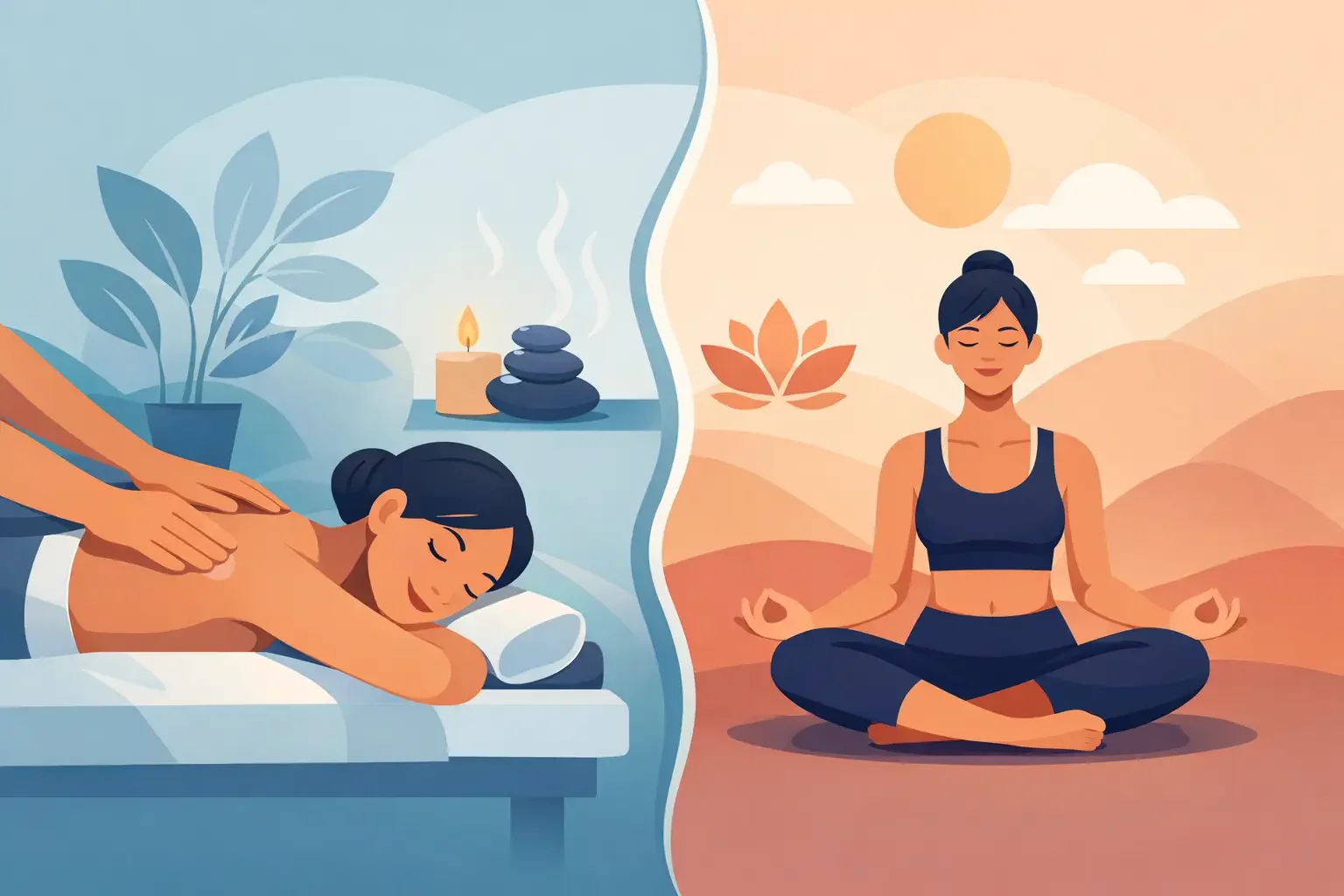 Massage oder Yoga bei Stress?