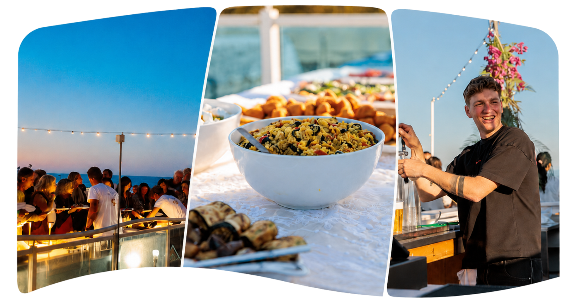 Eventi in terrazza al Bagno Anna 95 con aperitivi, musica e vista mare