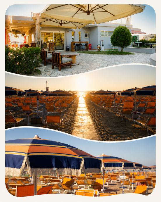 Ingresso, ombrelloni, lettini e Relax a Pinarella di Cervia