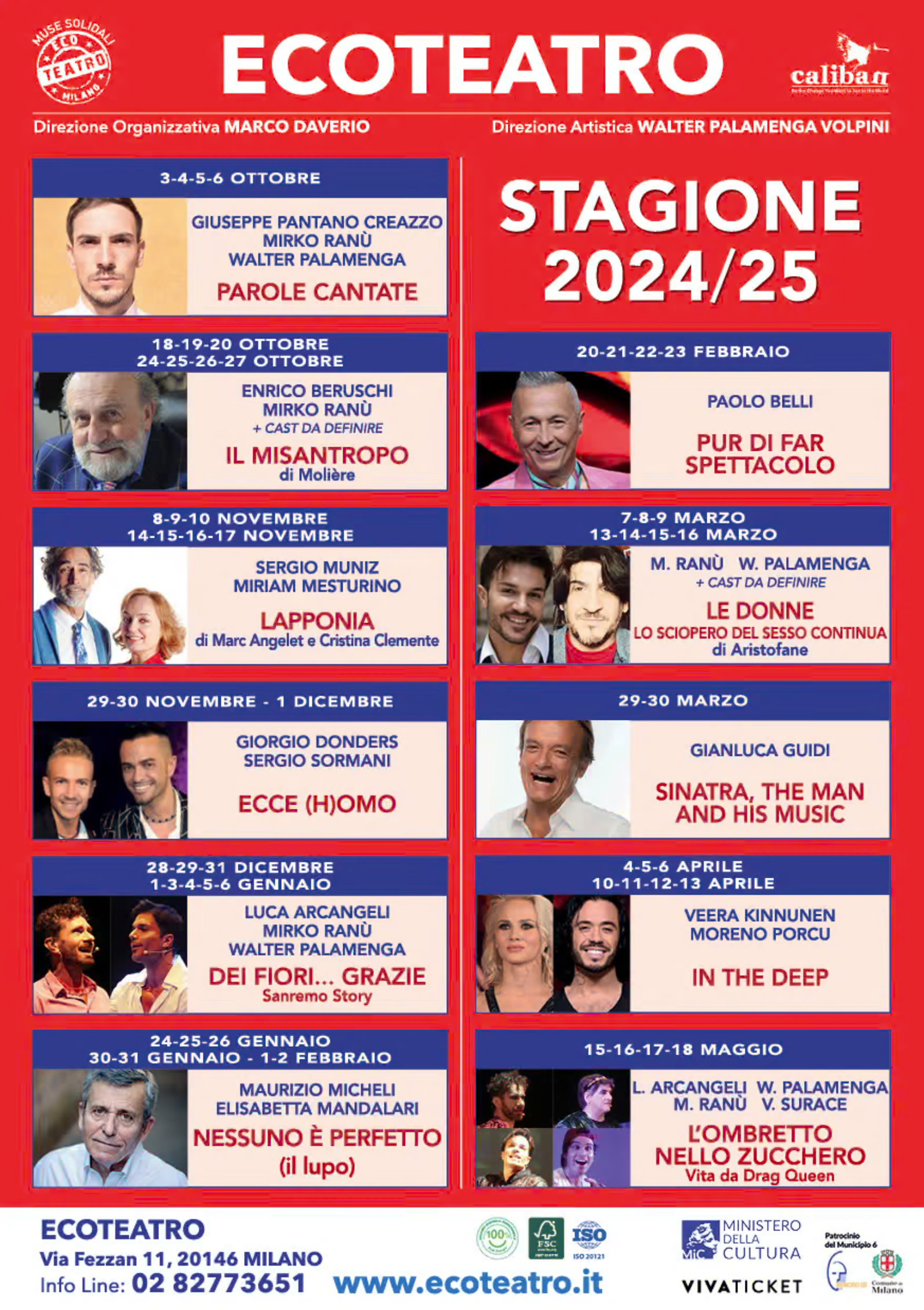 In scena all' Ecoteatro Milano: presentata la stagione 2024/2025: una carrellata delle emozioni in scena per i suoi spettatori