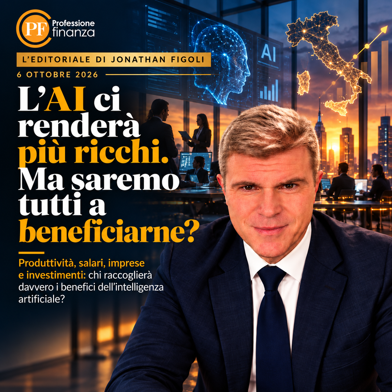 L'AI ci renderà più ricchi. Ma saremo tutti a beneficiarne?