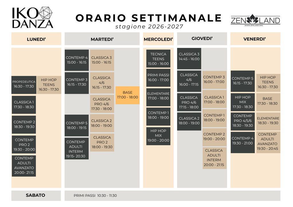 orari corsi ikodanza 2026-2027
