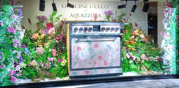 Allestimento vetrine Officine Gullo Milano OfficineVisual