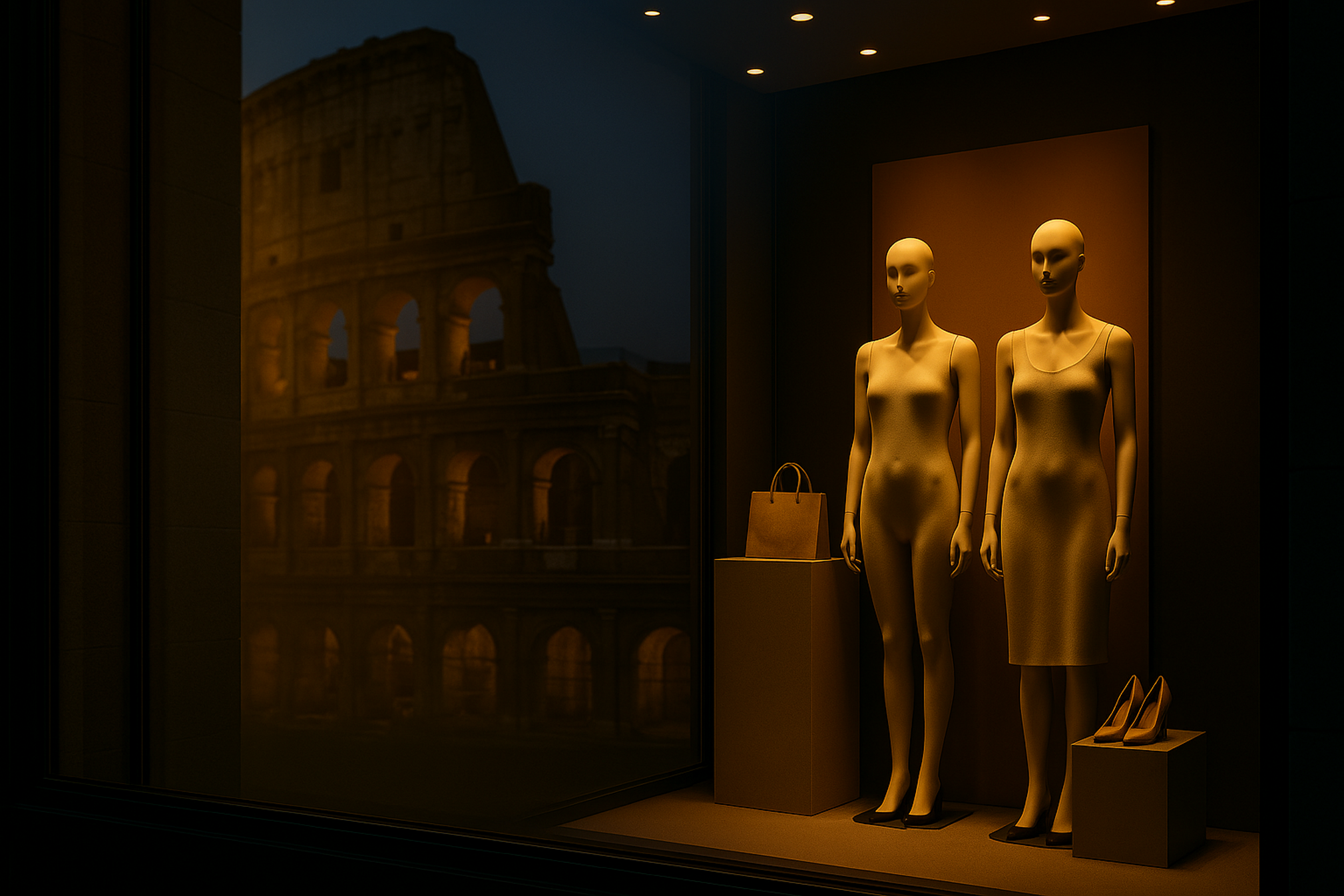 allestimento vetrine vetrinista a Roma e Milano