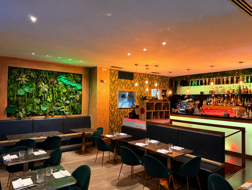 neon tanqueray tropical lounge