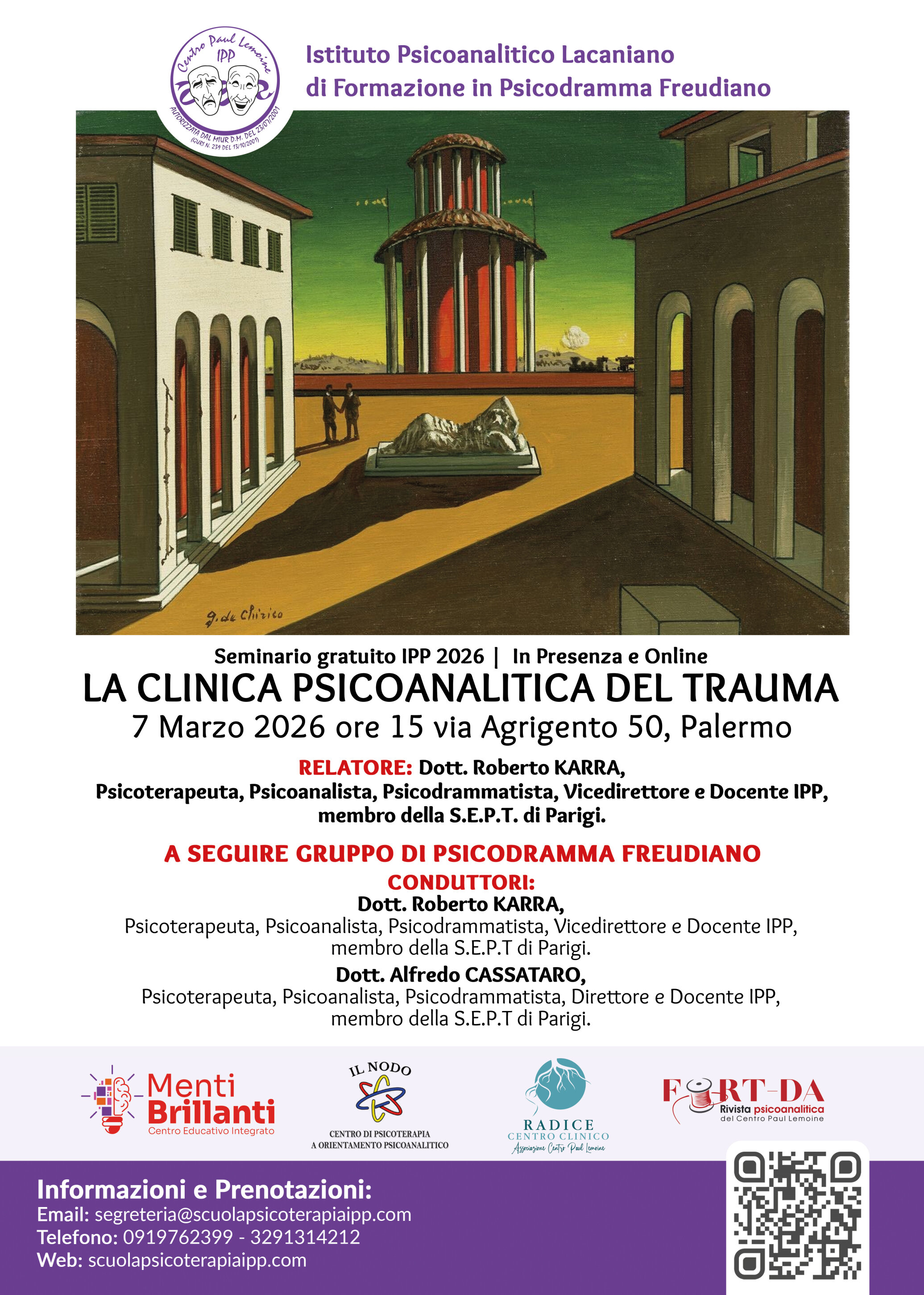 Seminario LA CLINICA PSICOANALITICA DEL TRAUMA