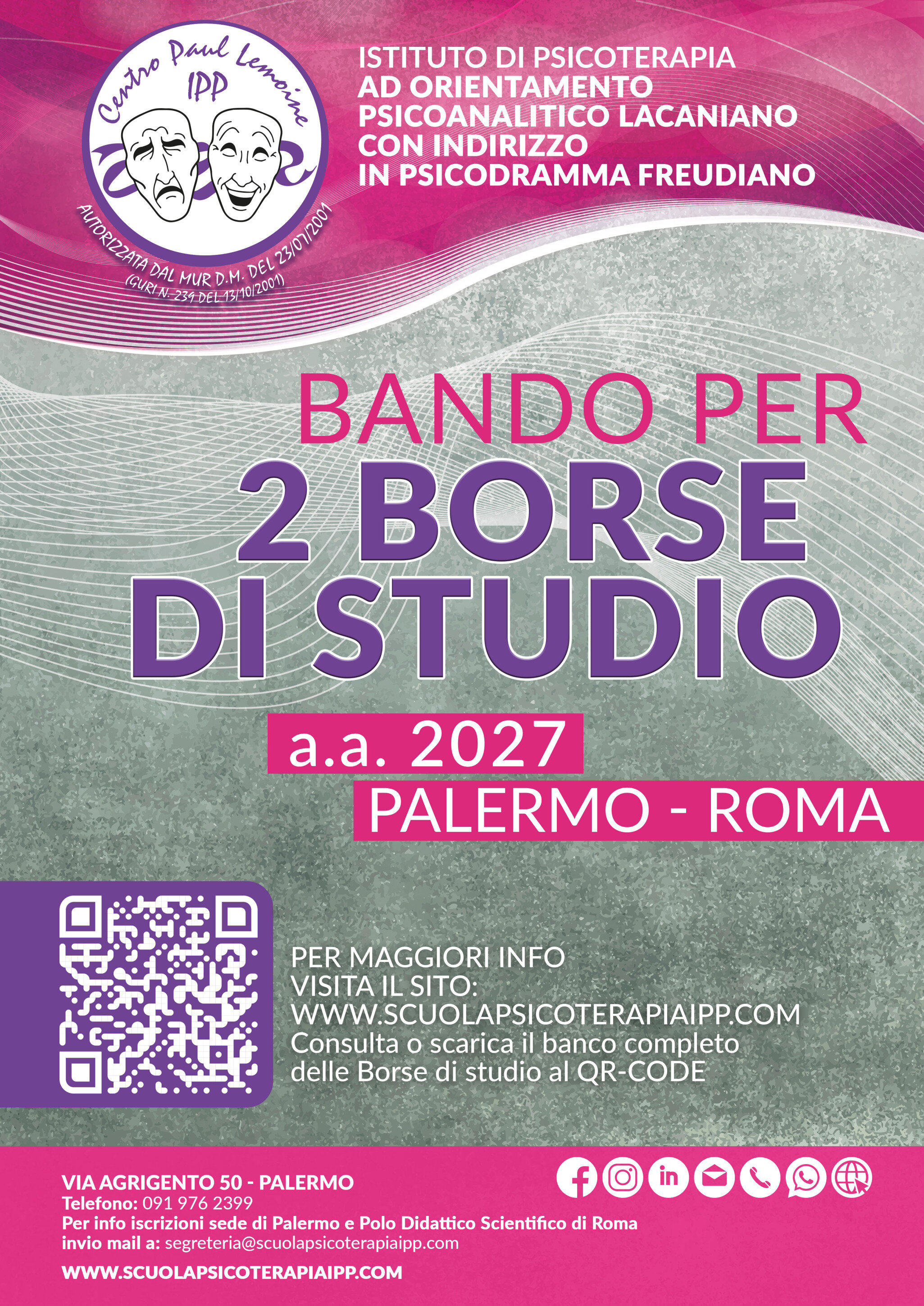 BORSE DI STUDIO a.a.2027
