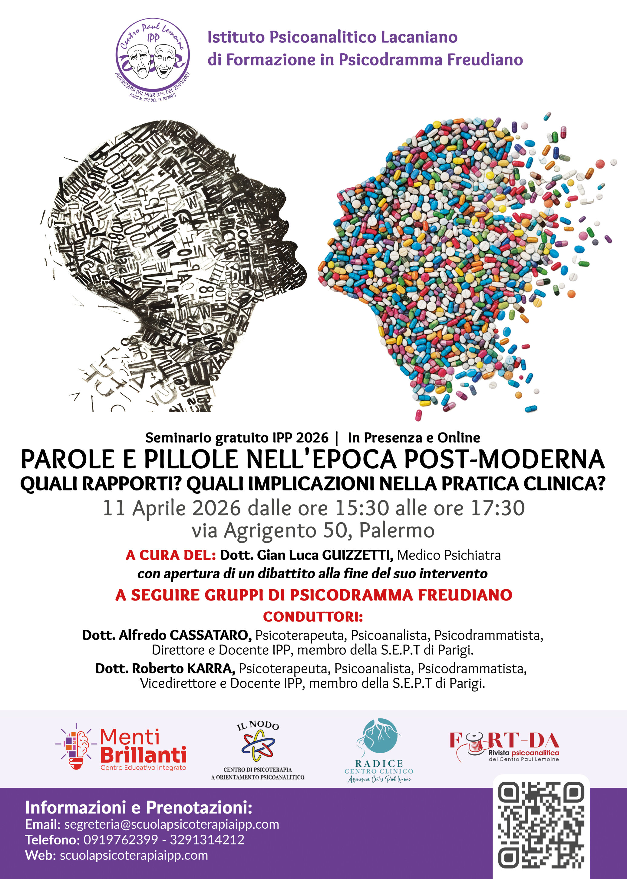 PAROLE E PILLOLE NELL'EPOCA POST-MODERNA