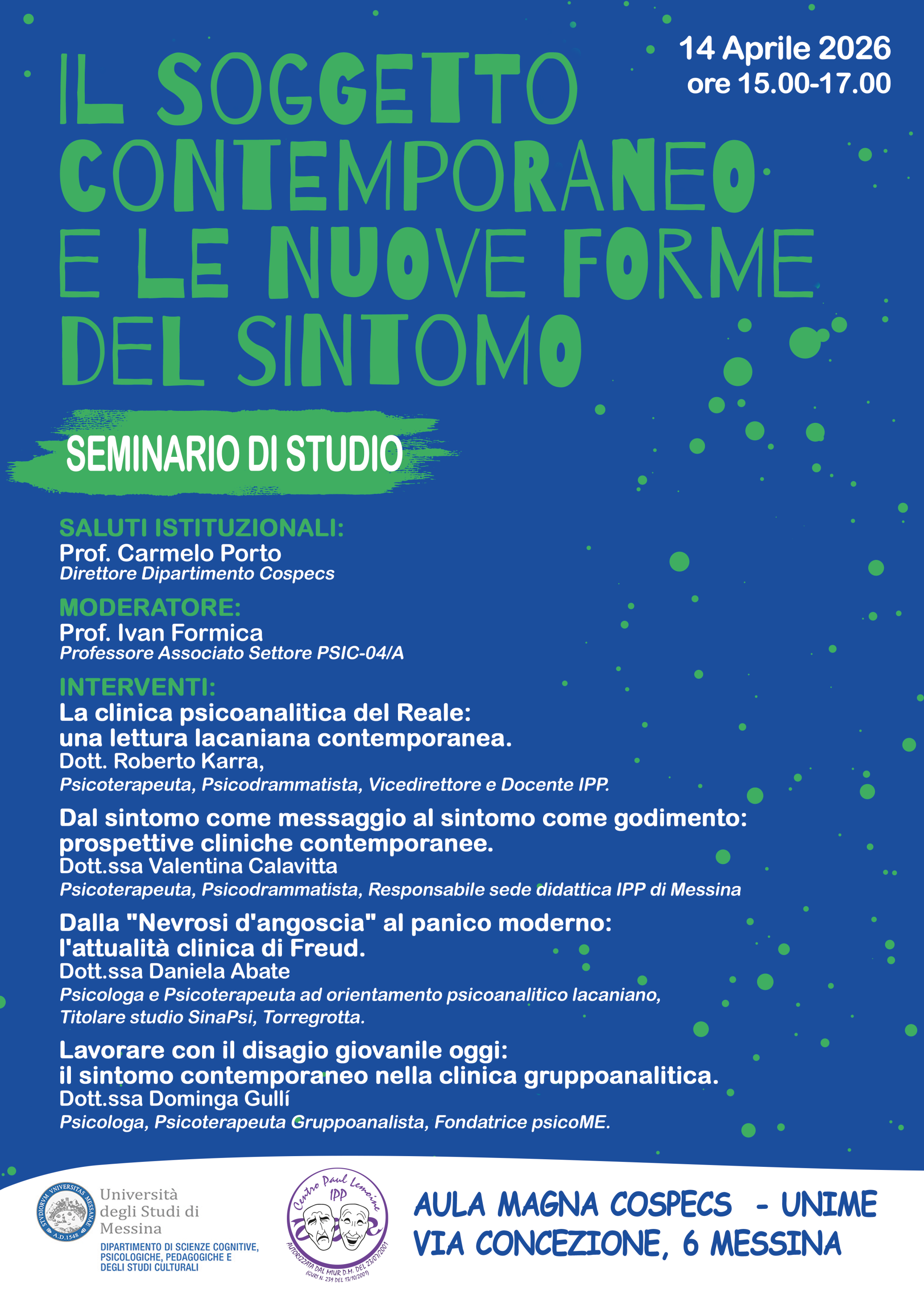 IL SOGGETTO CONTEMPORANEO E LE NUOVE FORME DEL SINTOMO