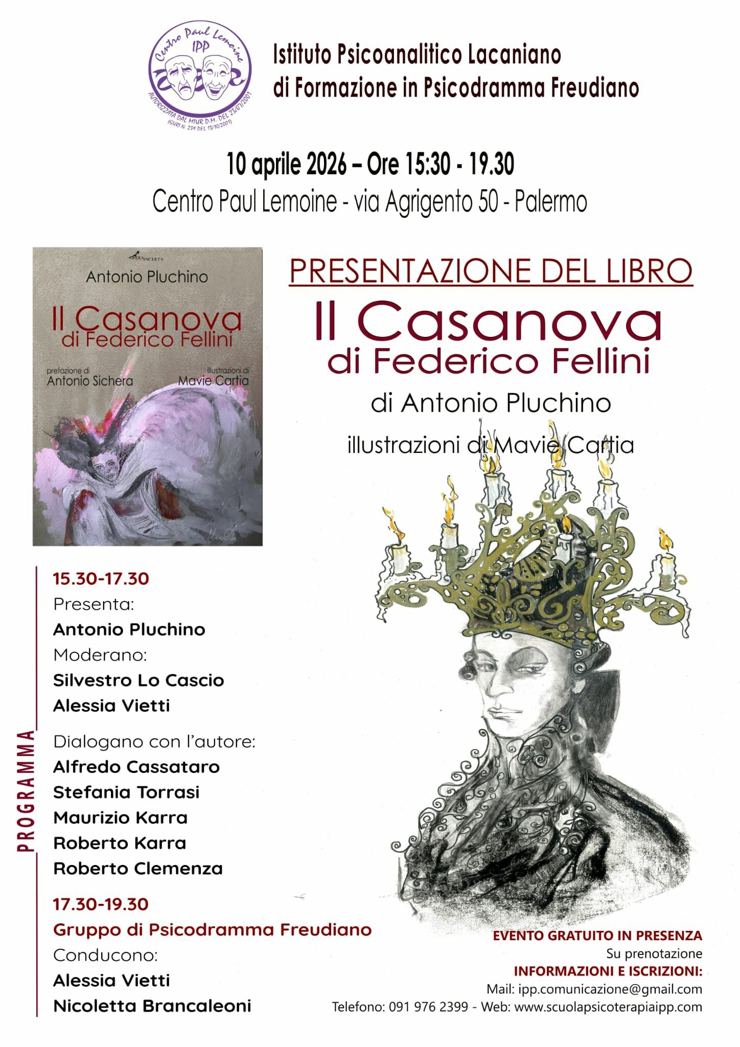 Presentazione del libro IL CASANOVA DI FEDERICO FELLINI