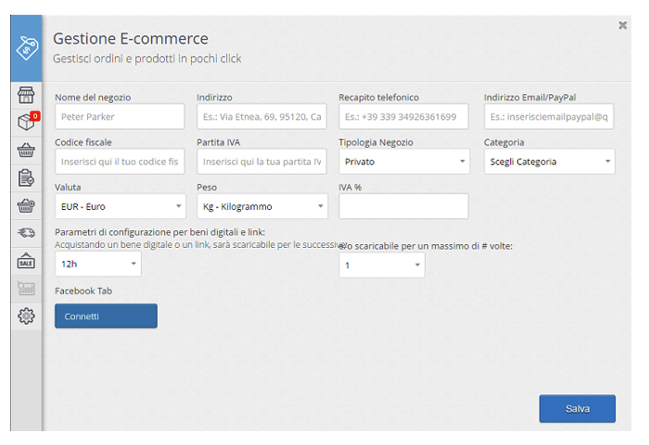 aggiungere un prodotto alla pagina di Facebook aggiungere un prodotto alla pagina di Facebook