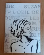 woman-with-a-turban-beauty-on-light-gray-notebook
