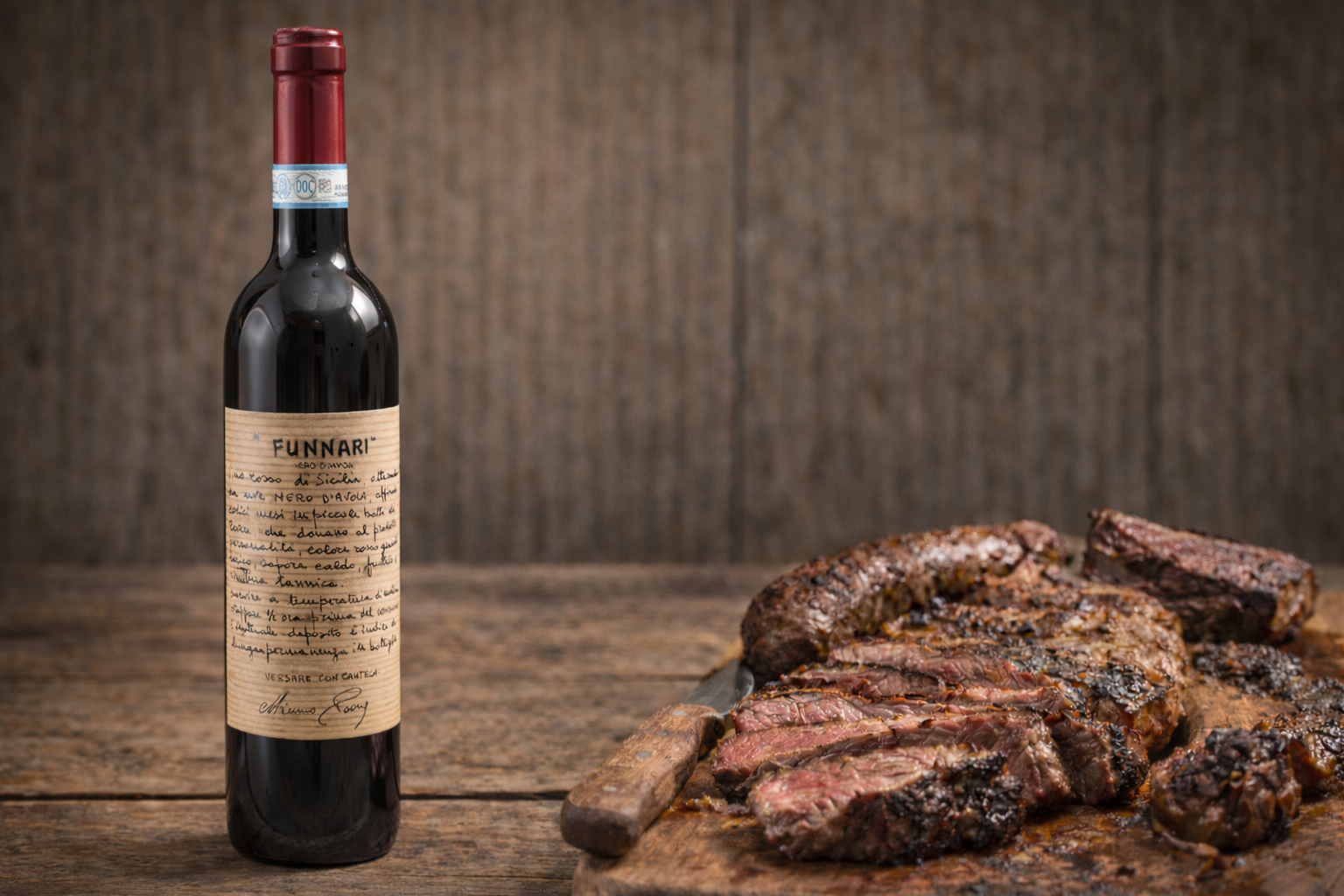 Funnari Nero d’Avola barricato: quando sceglierlo e con quali carni