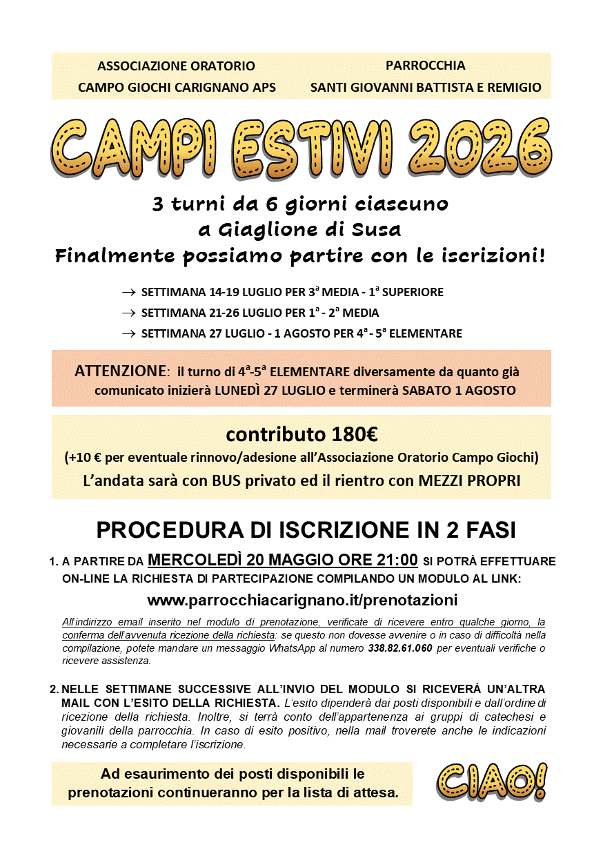 avviso alle famiglie ce 2026