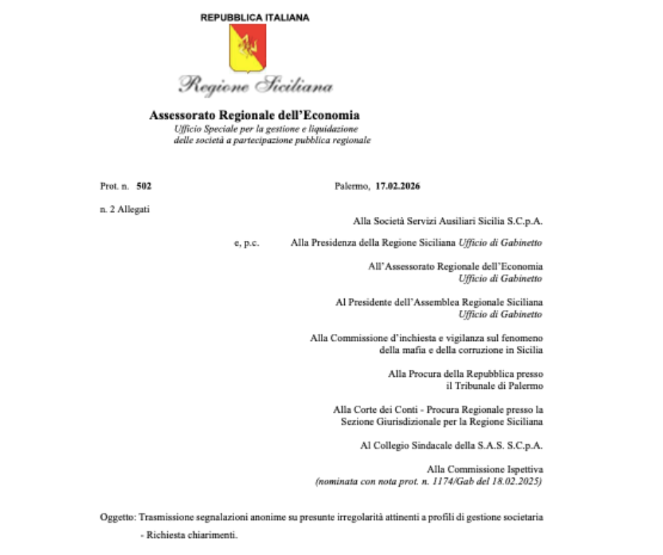 Su SudPALERMO SAS, lo scandalo si allarga: Antimafia ARS apre l’inchiesta mentre tra CdA e Socio Regione si prepara lo scontro finale