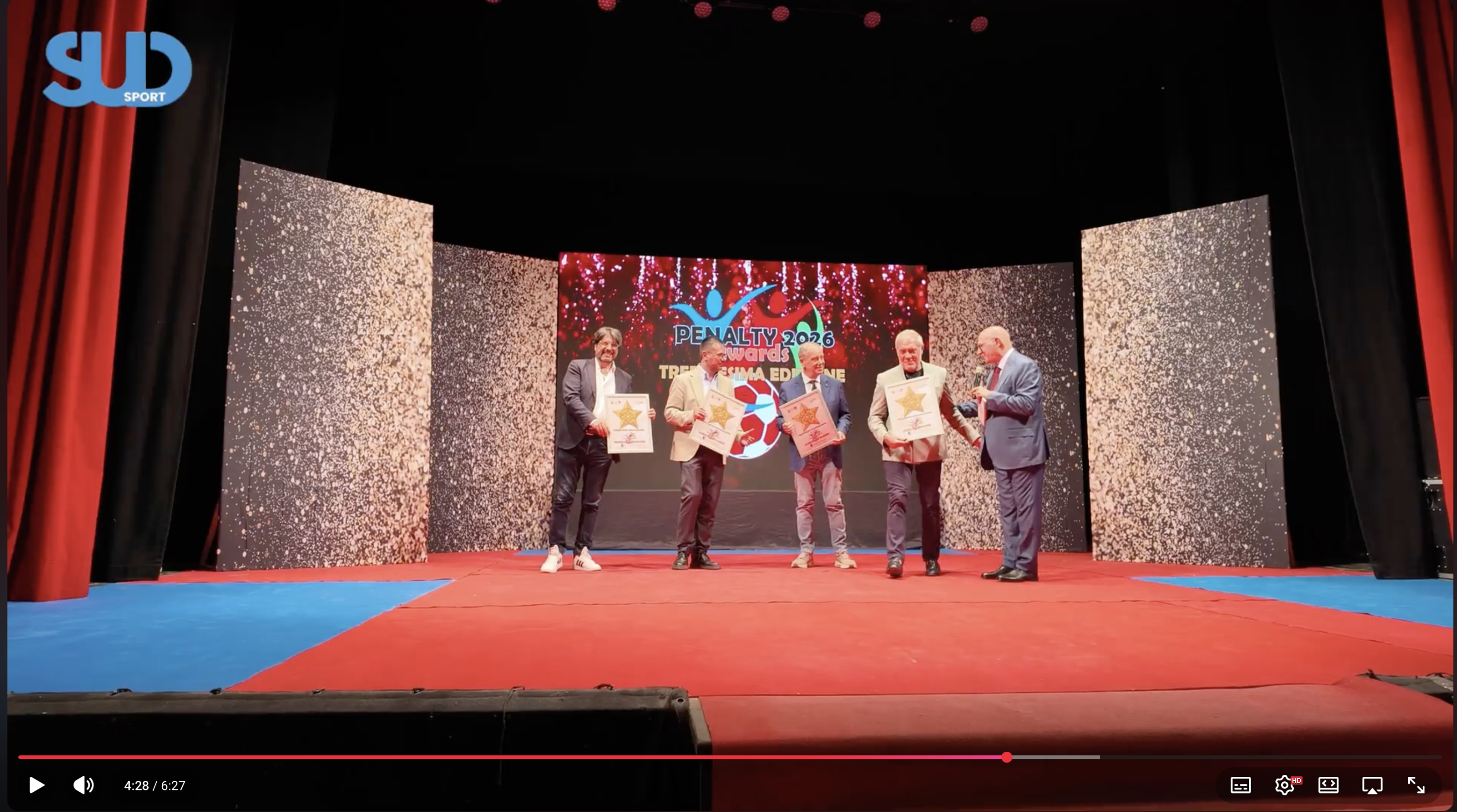 Su SudSport Penalty Awards 2026: a Caltanissetta premiata l’eccellenza nel calcio dilettantistico siciliano