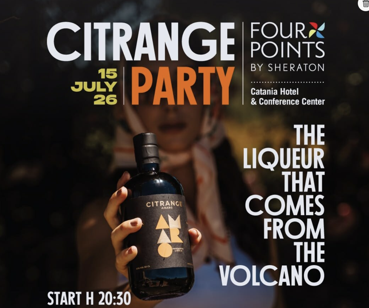 Su SudGusto Citrange protagonista dell'estate: il 15 luglio al Four Points by Sheraton di Catania una serata dedicata all'amaro nato ai piedi dell'Etna Su SudGusto Citrange protagonista dell'estate: il 15 luglio al Four Points by Sheraton di Catania una serata dedicata all'amaro nato ai piedi dell'Etna