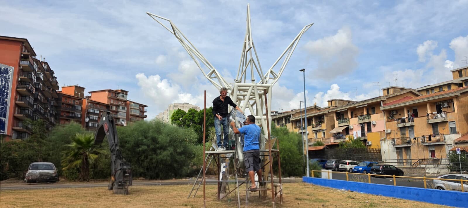 Su SudArte Al museo MAGMA di Librino Fondazione Fiumara d&rsquo;Arte nasce una nuova opera: &ldquo;La Porta di Pegaso&rdquo;