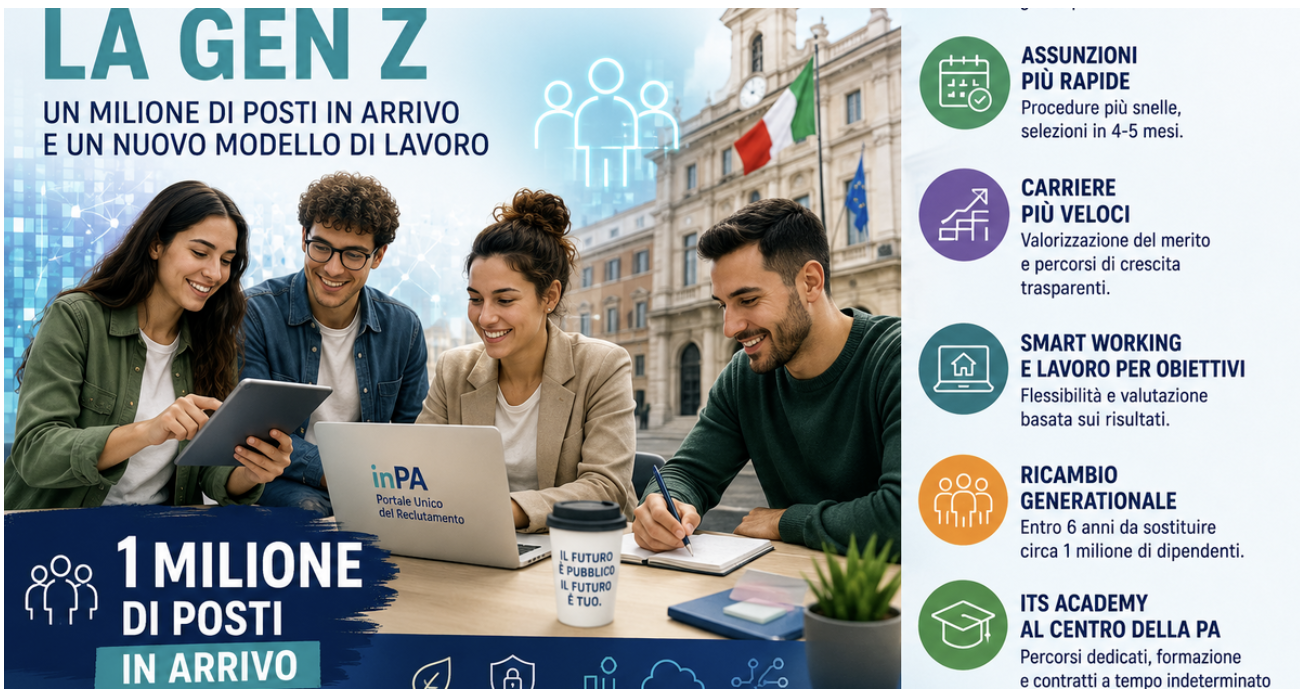 Su SudLIFE La PA prova a conquistare la Gen Z: 1 milione di posti in arrivo